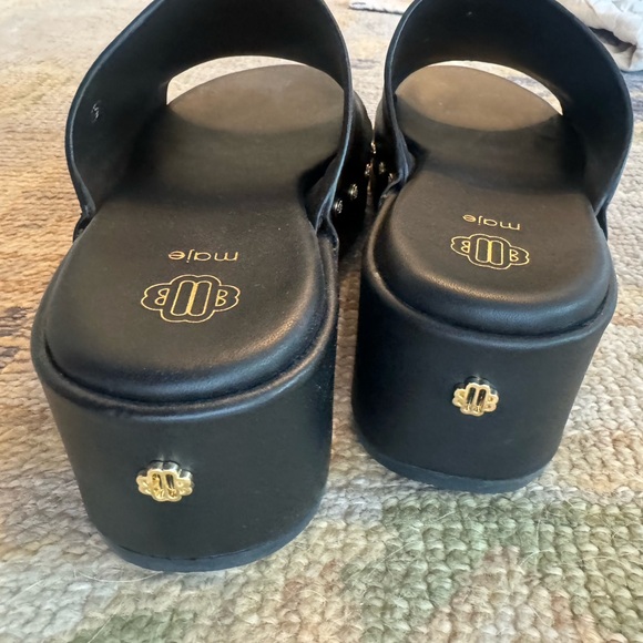 Maje Studded Platform Mules - Picture 2 of 5